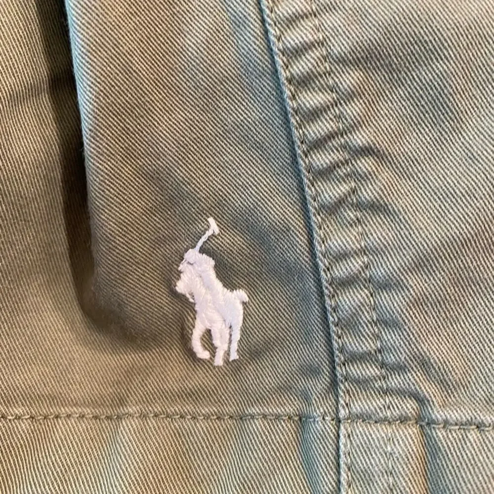Polo Ralph Lauren Boys Size 16 Olive Green Drawstring Chino Shorts